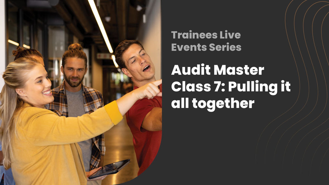 Audit Master Class 7: Pulling it all together