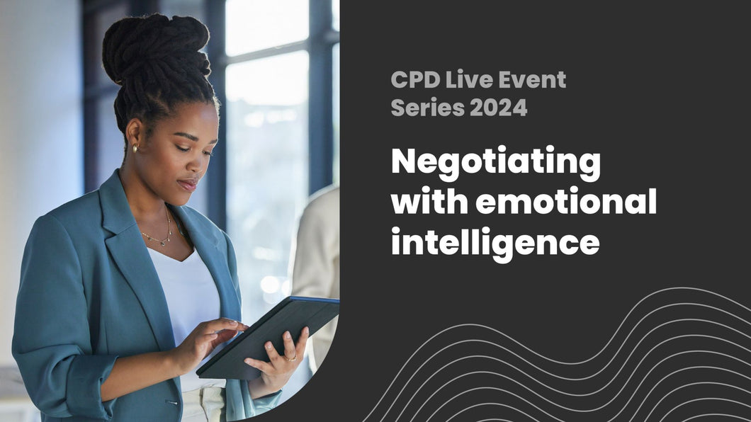 Negotiating with emotional intelligence